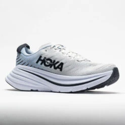 HOKA Bondi X Men's Blanc De Blanc/Blue Fog -Fashion Shoes-HOKA 047660 5