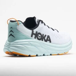 HOKA Rincon 3 Men's White/Blue Glass -Fashion Shoes-HOKA 047672 6