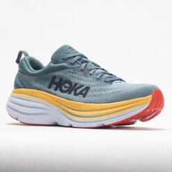 HOKA Bondi 8 Men's Goblin Blue/Mountain Spring -Fashion Shoes-HOKA 048479 5