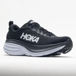 HOKA Bondi 8 Men's Black/White -Fashion Shoes-HOKA 048480 5