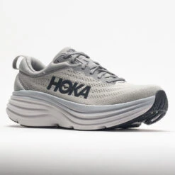 HOKA Bondi 8 Men's Sharkskin/Harbor Mist -Fashion Shoes-HOKA 048483 5