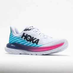 HOKA Mach 5 Men's White/Scuba Blue -Fashion Shoes-HOKA 048548 5