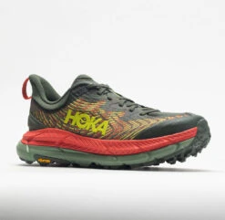 HOKA Mafate Speed 4 Men's Thyme/Fiesta -Fashion Shoes-HOKA 048635 5
