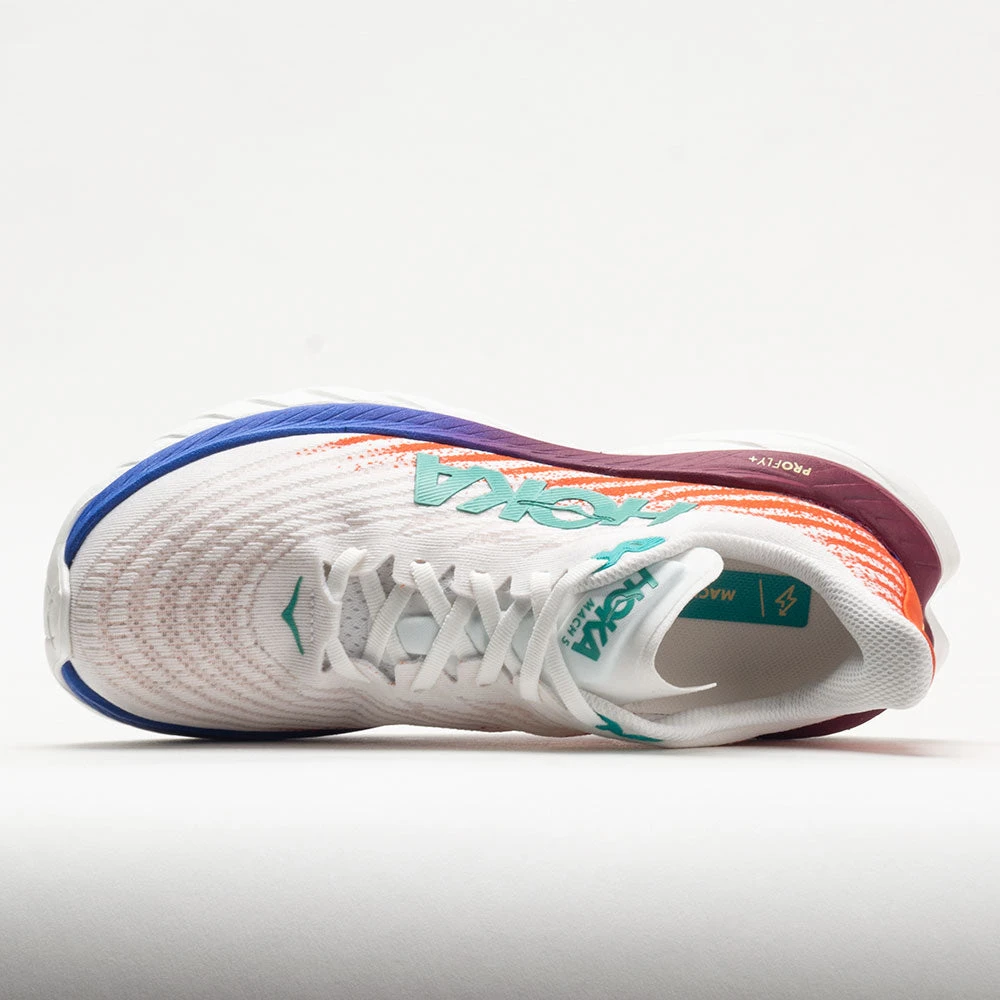 HOKA Mach 5 Men's White/Flame 5 HOKA Mach 5 Men's White/Flame - Image 3