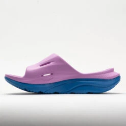 HOKA Ora Recovery Slide 3 Unisex Cyclamen/Coastal Sky -Fashion Shoes-HOKA 570612 1