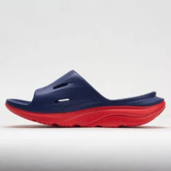 HOKA Ora Slide 3 Unisex Bellwether Blue/Red Alert -Fashion Shoes-HOKA 570614 1